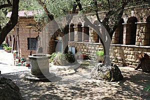 Cave of Revelation at the Three Fountains in Rome photo