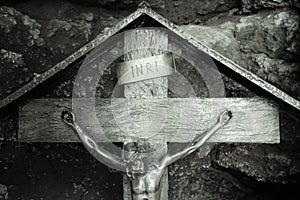 Cave of Revelation at the Three Fountains in Rome photo