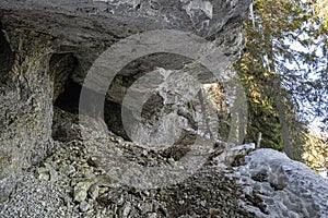 Cave scene, Poludnica, Low Tatras, Slovakia