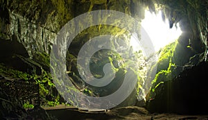 Cave shot of Borneo in Asia.