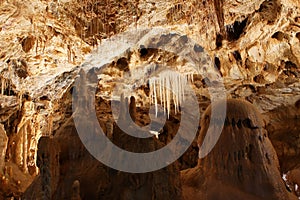 Cave stalactites photo