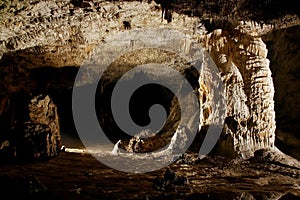 Cave stalactites and formations