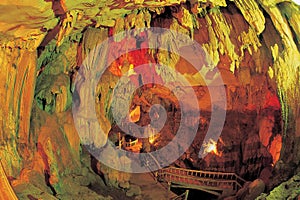 Cave stalactites and formations