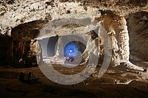 Cave stalactites and formations