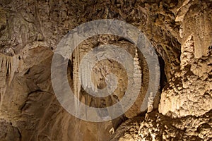 Cave with stalagmites