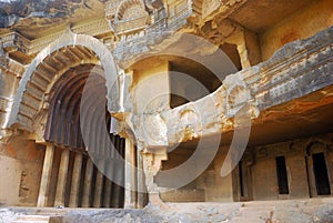 Cave temple, Bhaja, Maharashtra, India