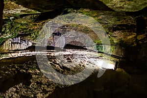 Cave under the medieval castle