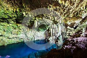 Cave with underground lake