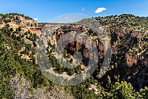 Cave of the winds road canyon views