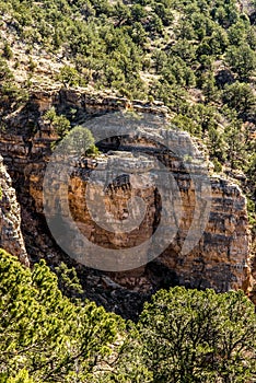 Cave of the winds road canyon views