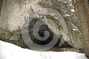 Cave at winter