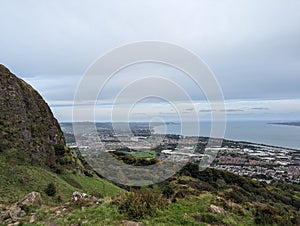 Cavehill with the coastal towns beyond