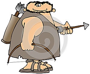 Caveman With Bow And Arrow