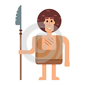 Caveman primitive stone age people