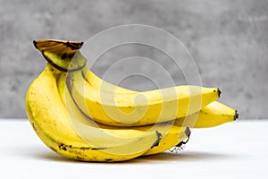 Cavendish Banana on white plate