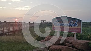 Cavendish beach PEI sunset