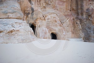 Cavern in Little Petra, Jordan