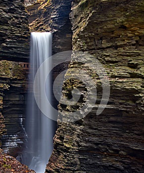 Cavern Waterfall in Watkins Glen State Park