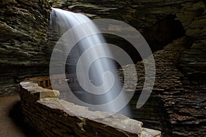 Cavern Waterfall in Watkins Glen State Park