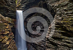 Cavern Waterfall in Watkins Glen State Park