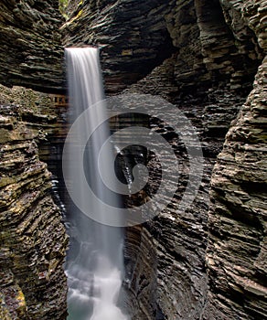 Cavern Waterfall in Watkins Glen State Park