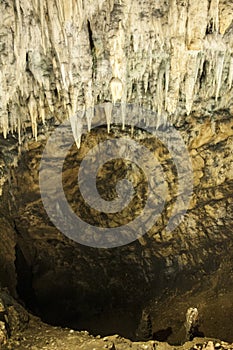 Caves of BaraÄ‡, BaraÄ‡eve Å¡pilje, Croatia, Plitvice lakes area, stalactite, stalagmite, cavern, rock