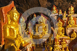 These caves are Buddhist shrines where thousands of Buddha images have been consecrated for worship over the centuries in Pindaya