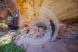 Caves in the Bungle Bungle Massif are galleries for ancient indigenous art and are normally closed to the public