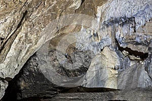 Caves and cave formations in the canyon of the river next to Bor in Serbia