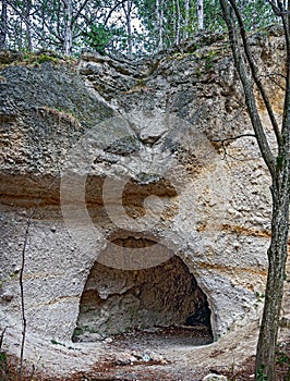caves in dolomite rock