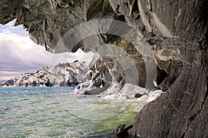 Caves at the General Carrera Lake, Patagonia, Chile