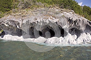 Caves at the General Carrera Lake, Patagonia, Chile