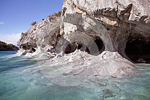 Caves at the General Carrera Lake, Patagonia, Chile