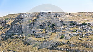 Caves in the Gravina Canyon in Matera