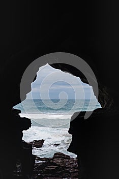 Caves of Hercule in Cape Spartel at the entrance of the strait of Gibraltar near Tangier in Morocco