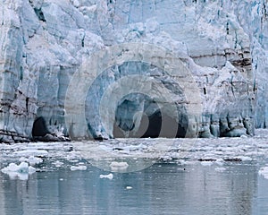 Caves on Margerie Glacier