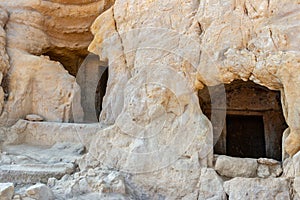 Caves of Matala. Crete, Greece