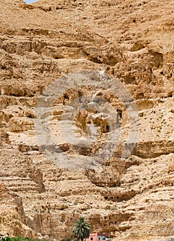 Caves on the Mount of Temptation in the desert