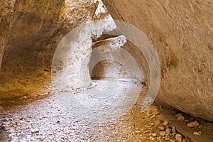 Caves near the Christian town of Maaloula photo