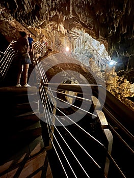 The caves of Paros, Greece allow tourists to explore the wonders of Greek Nature