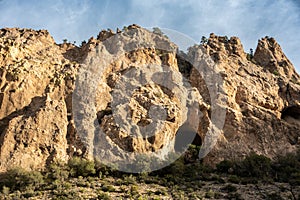 Caves In The Wall On The Blue Creek Trail in Big Bend