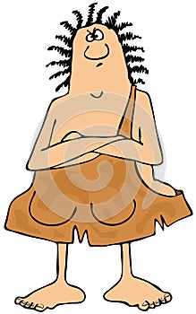 Cavewoman with saggy boobs photo