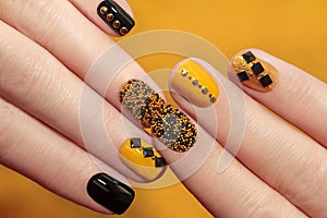 Caviar manicure.