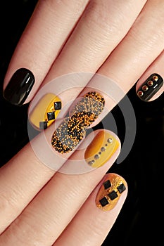 Caviar manicure. photo
