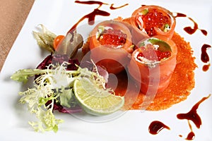 Caviar red fish