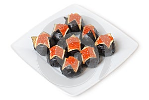 Caviar sushi