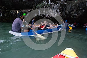Caving with Canoe