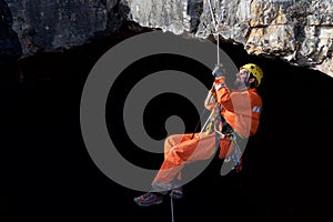 Caving in Spain