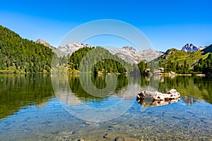 Cavlocc Lake, Engadine, Switzerland.