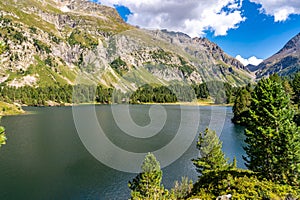 Cavlocc Lake, Engadine, Switzerland.
